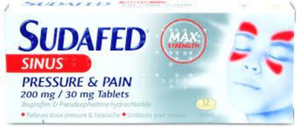 Sudafed\sinus Pressure and Pain Tablets